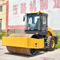 Compacteur à tambour unique vibrant à bas prix, efficace, 4, 6, 8, 10 tonnes, pour la construction et le compactage de sols