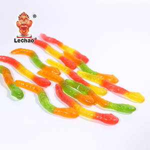 Asya aperatifler sakızlı şekerler yüksek kaliteli renkli solucan meyve suyu ekşi sakızlı solucan solucan sakızlı şeker - Product Image 4