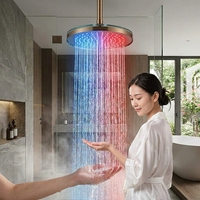 Pommeau de Douche Portable à Affichage LED avec Surveillance de Température en Temps Réel, Jets de Massage, Économie d'Eau Douce pour Usage Hôtelier