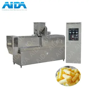 Commercial snack bar twin screw extruder Puffed corn chips snacks food making machine puff snack machine