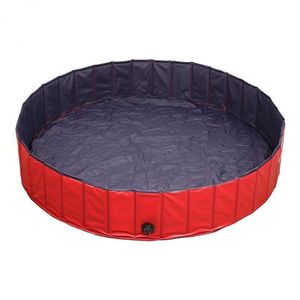 Piscina Portátil <span class=keywords><strong>Plegable</strong></span> <span class=keywords><strong>para</strong></span> <span class=keywords><strong>Perros</strong></span> de PVC Resistente, Bañera <span class=keywords><strong>para</strong></span> Mascotas de 80x20cm, Color Personalizable, Modelo ZX-DP002 - Product Image 1