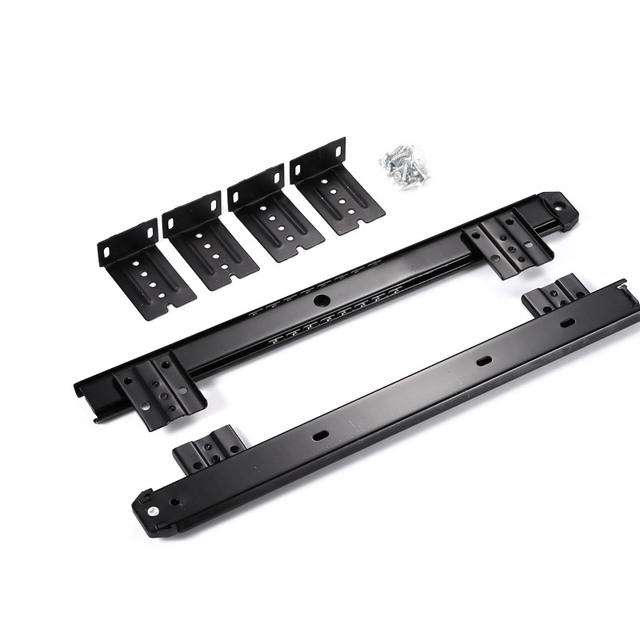 Under Desk Keyboard Tray Slides Black Silver Metal Ball Bearing Drawer Runners