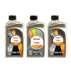 Huile moteur entièrement synthétique pour <span class=keywords><strong>moto</strong></span> Tot brand 1L API SL SAE 20W-50 4T - Product Image 1