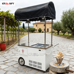 Tricycle mobile de rue 2025 pour la vente rapide de glaces, chariot congélateur, chariot de café, bar à bière, tricycle électrique pour l'Europe - Product Image 2