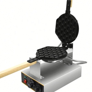 Machine à gaufres bulles professionnelle électrique à revêtement antiadhésif, simple tête, réglable, pour cornets à œufs, avec minuterie, pour stand alimentaire - Product Image 2