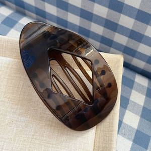 Pinza de Pelo Ovalada Plana para Mujer, Accesorio para el Cabello Antideslizante con Agarre Fuerte para Fiestas y Uso Diario - Product Image 4