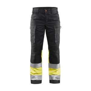 BLAKLADER - 716118119933D22 Pantalon haute visibilité pour femme avec stretch Noir/Jaune-EAN 7330509615836 HI-VIS WORKWEAR - Product Image 1