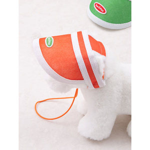 Accessorio estivo per animali domestici personalizzato raso velluto a coste poliestere in seta di cristallo in Nylon cotone lana cappuccio da sole tinta unita con stampa animalier - Product Image 1