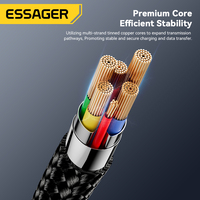 ESSAGER ES-X60 série 60W USB A à C cordon de charge meilleur câble USB C