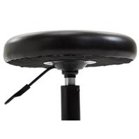 Chaise de bar moderne FlameGlow J28 réglable en cuir PU avec structure en acier inoxydable, non pliable, pour usage commercial