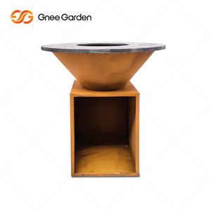 Gnee Garden - Parrilla de Carbón de Acero Corten Resistente con Dispositivos de Seguridad, Tamaño Personalizado - Product Image 3