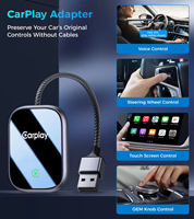 2 en 1 Carplay Android Auto Caprlay Dongle Wireless Carplay Adapter Converter Box for Universal Original Wired Carplay