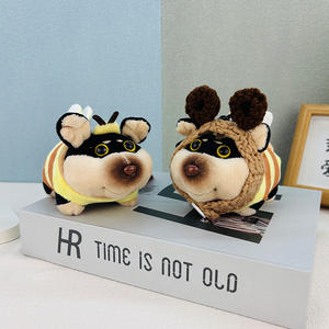 ของตกแต่งกระเป๋าเป้สะพายหลังรูปสุนัขผึ้งพวงกุญแจตุ๊กตาเด็กผู้หญิงทำจากผ้าฝ้ายสามารถปรับแต่งได้ลายการ์ตูนสำหรับเด็กเหมาะสำหรับการตกแต่งกระเป๋าเป้สะพายหลัง - Product Image 2