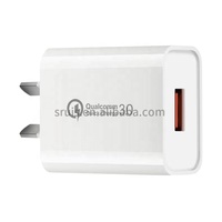 Certification CE Chargeur rapide à port unique 18W Prise US QC 3.0 Adaptateur de chargeur mural super rapide