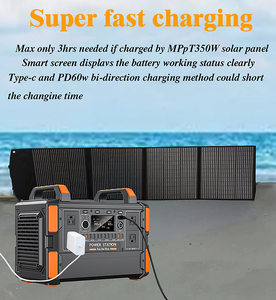 เครื่องกำเนิดไฟฟ้าพลังงานแสงอาทิตย์ PWEITE LiFePO4 110v 220v พร้อมเต้ารับไฟฟ้ากระแสสลับ พาวเวอร์แบงค์สำหรับแล็ปท็อป รุ่น AC1008WH 1000W 1200W สถานีไฟฟ้าพกพาสำหรับการตั้งแคมป์ - Product Image 3