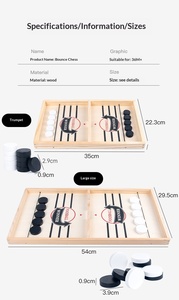 <span class=keywords><strong>Jeu</strong></span> d'échecs interactif en bois pour divertissement familial en intérieur, <span class=keywords><strong>jeu</strong></span> parent-enfant pour adultes et enfants, respectueux <span class=keywords><strong>de</strong></span> l'environnement - Product Image 2
