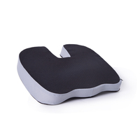 Coussin de siège orthopédique en mousse à mémoire de forme avec gel rafraîchissant Bewalker pour le coccyx, pour chaise de bureau, siège de voiture, bureau - Portable, amovible, lavable