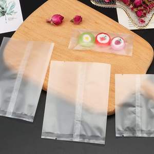 Wholesale Recyclable <b>Transparent</b> PE Plastic Zipper <b>Bags</b> Embossed Packaging for Dried Fruits Candies Chocolates Exhibitions - Product Image 3