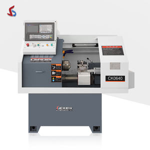 เครื่องกลึงซีเอ็นซีแบบรางแบนเครื่องกลึงโลหะสำหรับใช้ใน CK0640เครื่องกลึงโลหะแบบแข็ง - Product Image 1