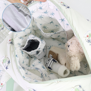 Custom Size Logo Design Nylon Quilted Mom Mummy Mommy Diaper Travel Duffel Duffle <strong>Nappy</strong> Bag Bundle with Foldable Change <strong>Mat</strong> - Product Image 5