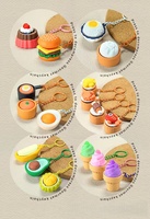 Niedlicher, realistischer PVC-Schlüsselanhänger: Gedämpfte Brötchen und Obst – Stressabbau-Druckknopf-Taschenanhänger, Dekompressionsspielzeug, Geschenk