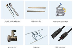 Giá hệ thống máy nước nóng năng lượng mặt trời tấm pin mặt trời 50L điều khiển <span class=keywords><strong>DC</strong></span> thuần túy - Product Image 4