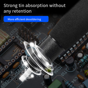 Bomba Desoldadora <span class=keywords><strong>de</strong></span> Doble Anillo, Extractor <span class=keywords><strong>de</strong></span> Soldadura Manual con Fuerte Succión para Eliminar Uniones <span class=keywords><strong>de</strong></span> Soldadura - Product Image 2