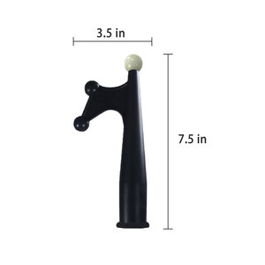 Canne de pêche télescopique fluorescente – Perche télescopique <span class=keywords><strong>en</strong></span> aluminium durable avec perle lumineuse, utilisation facile, grande portée - Product Image 3