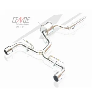 CENDE 高品质不锈钢 304 背部排气系统适用于高尔夫 MK7 G