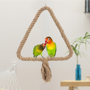 Juguete Colgante Resistente para Pájaros, Columpio Triangular de Cuerda de Cáñamo, Juguete Masticable para Loros, Venta Caliente - Product Image 4