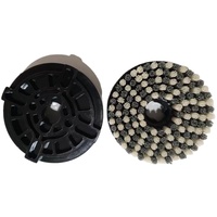 Brosse de débavurage pour fraiseuse CNC de qualité industrielle, disque de 6 pouces de diamètre, en carbure de silicium et poils de diamant mélangés, certifiée ISO9001