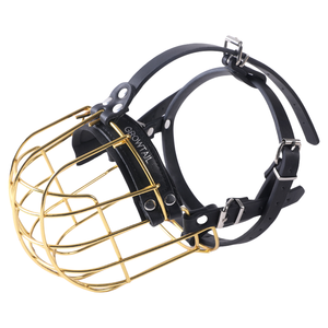 하이 퀄리티 야외 스테인레스 스틸 개 입 마스크 안티 바이트 안전 금속 마스크 개를위한 <span class=keywords><strong>muzzles</strong></span> - Product Image 1