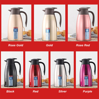 Thermos Isotherme Portable en Acier Inoxydable 2.0L pour Thé, Café et Aliments – Maintien au Chaud 24h