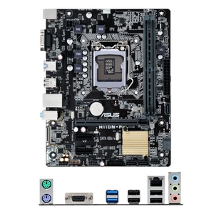 เมนบอร์ด ASUS <span class=keywords><strong>H110M</strong></span>-F M ATX ราคาประหยัด รองรับซีพียู Intel รุ่นที่ 6/7 (i7, i5, i3) ช่องเสียบ LG1151 รองรับแรมแบบ Dual DDR4 DIMM สูงสุด 32GB พร้อมพอร์ต PCI-E 3.0 ชิปเซ็ต Intel H110 สำหรับคอมพิวเตอร์ตั้งโต๊ะ - Product Image 1