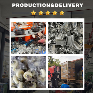 OEM Hochwertige Materialhandhabung Transport Weiße <span class=keywords><strong>3</strong></span>-Zoll 4-Zoll 5-Zoll Mittelschwere Nylon Edelstahl Schwenkbare Laufrollen - Product Image 3