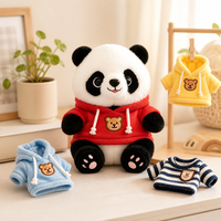 Peluche Panda Personnalisée en Gros, Jouet Doux en Coton PP, Coussin Animal en Peluche 24cm, Anti-Stress et Compagnon, Usine OEM/ODM