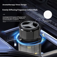 Diffuseur de parfum pour voiture en verre moderne haut de gamme, parfum léger longue durée, style professionnel, ornement, utilisation en intérieur, rafraîchisseur, aromathérapie