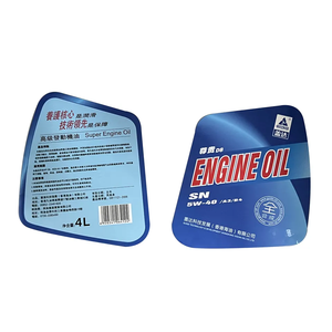 Étiquette en papier vinyle adhésif mat gaufré à poinçon personnalisé pour huile <span class=keywords><strong>moteur</strong></span> et bouteille d'<span class=keywords><strong>essence</strong></span> autocollant étanche utilisation de produits chimiques - Product Image 4