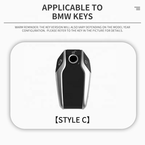 Vỏ Bọc Chìa Khóa Xe Hơi Bằng Da Hợp Kim Kẽm Vỏ Chìa Khóa Cho BMW 5 7 Series G11 G12 G30 G31 G32 I8 I12 I15 G01 X3 G02 X4 G05 Extra 2% - Product Image 4