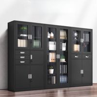 Armoire de classement métallique à grande capacité à 2 portes, armoire de classement sécurisée en acier pour bureau