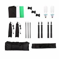 Kit de studio photo professionnel en métal avec 5 supports de lampes et support de fond
