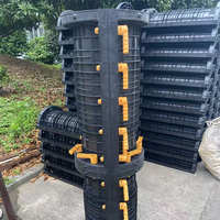 Fabrication de coffrages en plastique avec conception pour la construction de murs de soutènement et de colonnes en ABS modulaire