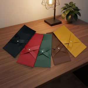 Pu Leather <b>Flatware</b> Sets Cutlery Pouch Reusable Craftsman Design Business Gift - Product Image 5