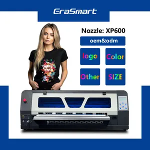 Erasmart Big Desktop Digital Printer Heat Transfer A1 Dtf Printer With XP600 For T-Shirt Hoodies Printing Machine