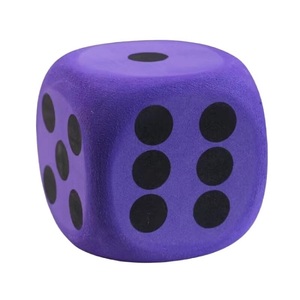 Dadi in schiuma personalizzabili di alta qualità interessanti dadi in schiuma a cubo di colore comprimibile per vari scenari di prodotti in fogli di plastica