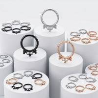 Anneau de nez clicker Xinfocus 16G, design tendance, bijou corporel de mode pour femmes et hommes