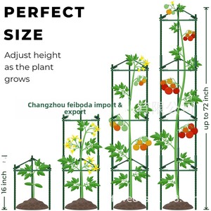Adjustable Plastic Tomato Cage for Climbing Plants Garden Trellis with Stakes for Tomato Vegetable <strong>Flower</strong> <strong>Support</strong> - Product Image 3