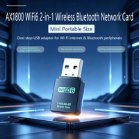 IFA02 Mini Adaptateur WiFi USB WiFi6 AX1800 Pont WiFi Extérieur Double Bande Plug-and-Play Adaptateur WiFi Interne
