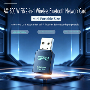 IFA02 มินิยูเอสบี ไวไฟ 6 อะแดปเตอร์บลูทูธ เสาอากาศกำลังขยายสูง ดูอัลแบนด์ ปลั๊กแอนด์เพลย์ ดองเกิลไร้สาย - Product Image 5