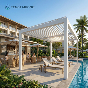 Pérgola Retráctil de Aluminio para Patio Exterior Residencial, Fácil de Montar, Insonorizada y Resistente a los Rayos UV - Product Image 2